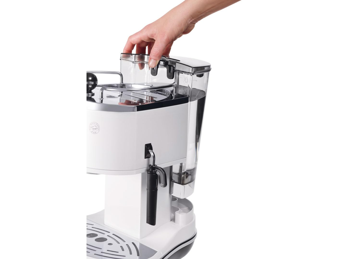 Cafetieres expresso, Noir/Argent/Blanc