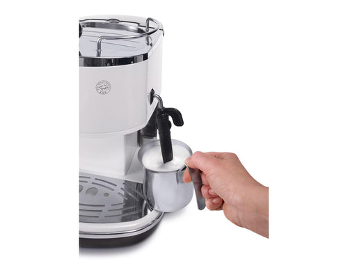Cafetieres expresso, Noir/Argent/Blanc
