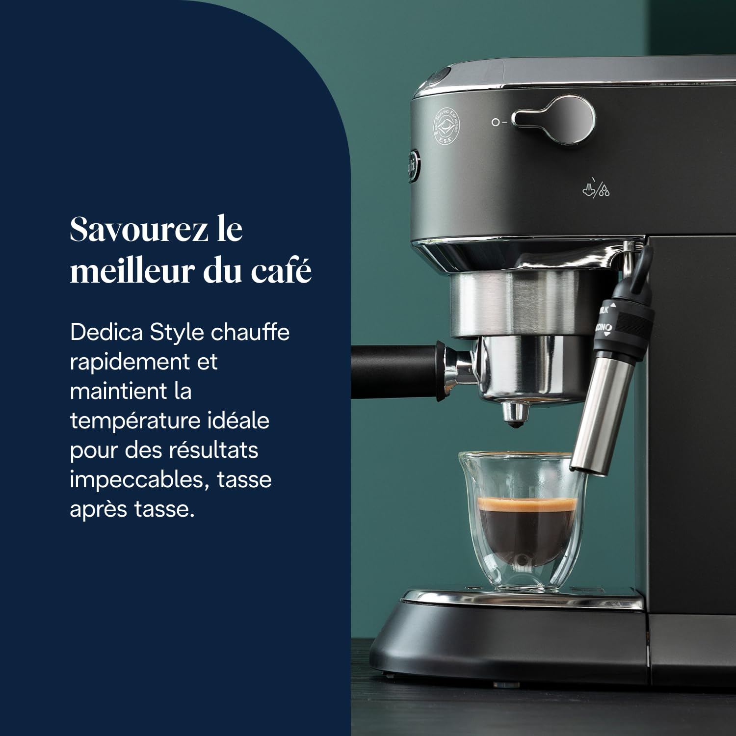 Premium Style - Perfetto Machine à Expresso Compacte, Noir