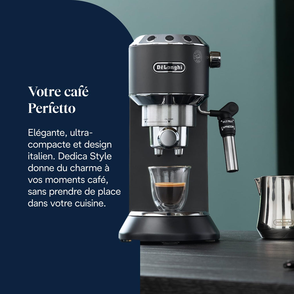 Premium Style - Perfetto Machine à Expresso Compacte, Noir