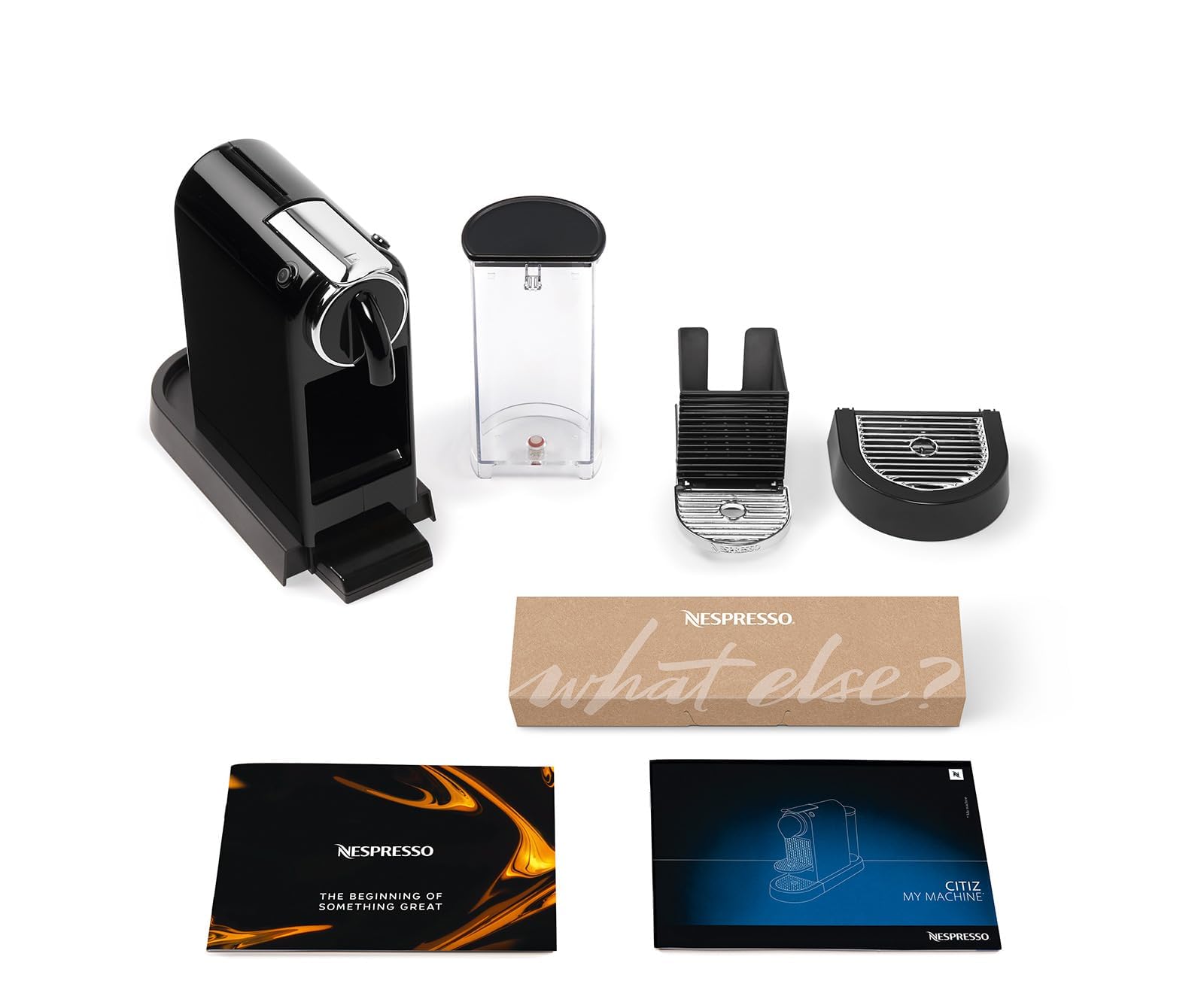 Machine à Café Citiz Noir, 19 Bars + Kit de Bienvenue, Design Moderne, Expresso et Lungo, Arrêt Automatique, Noir