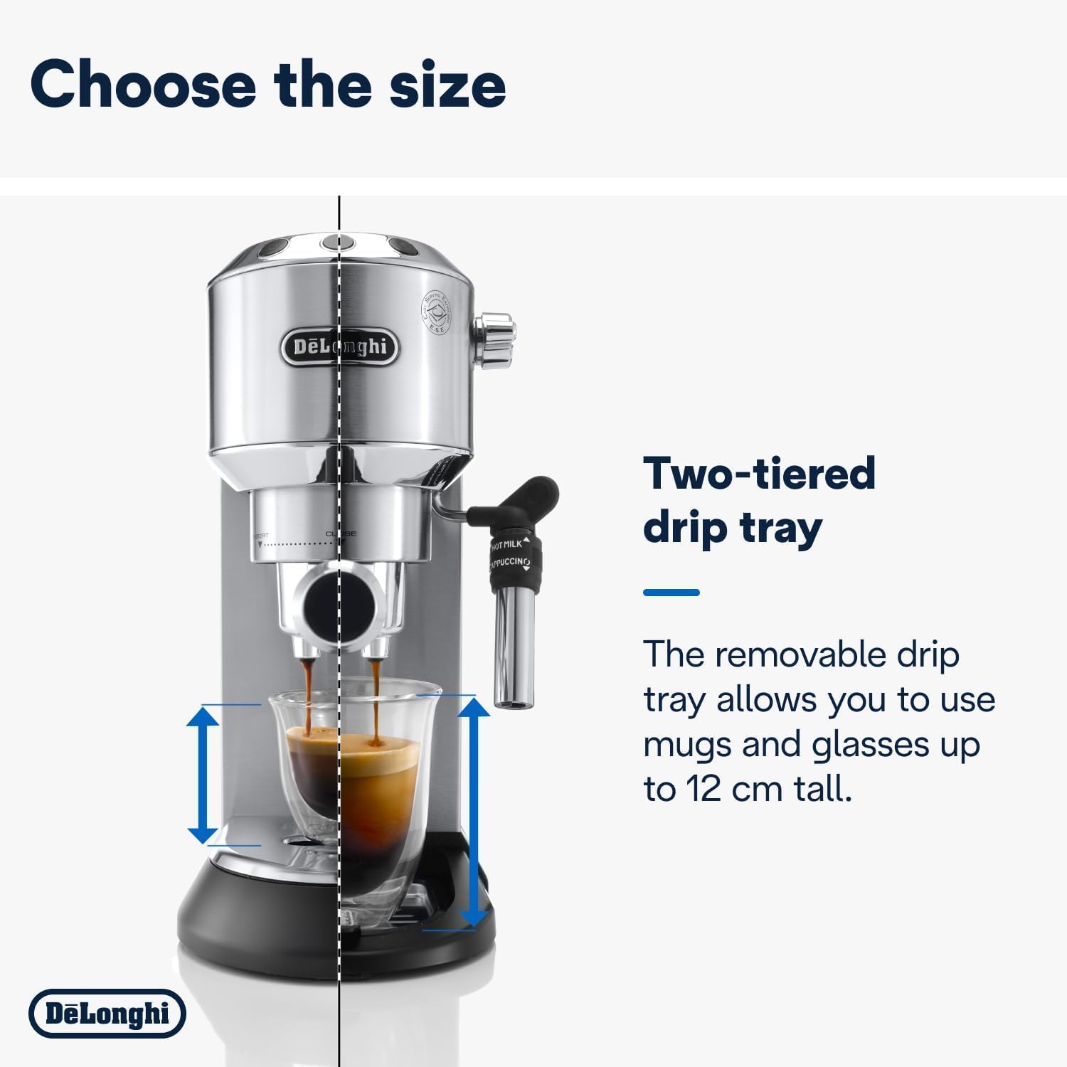 Novoria Premium Deluxe Machine à expresso automatique, acier inoxydable, 1300 W, 1040 ml, argenté