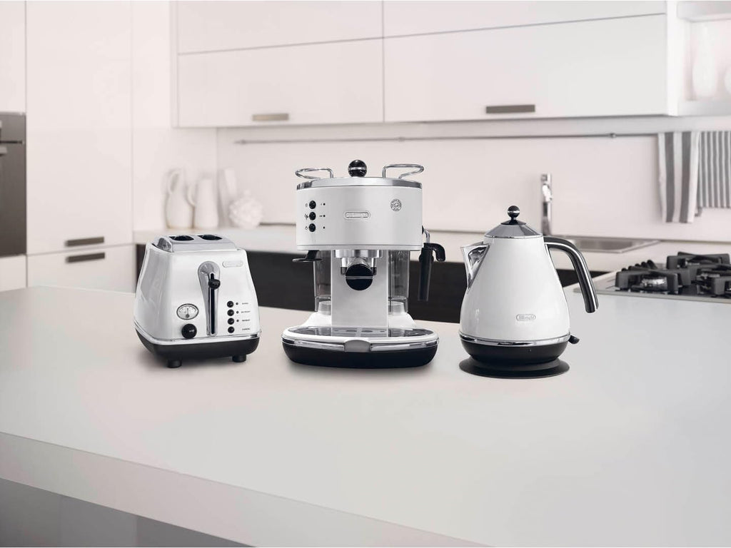 Cafetieres expresso, Noir/Argent/Blanc