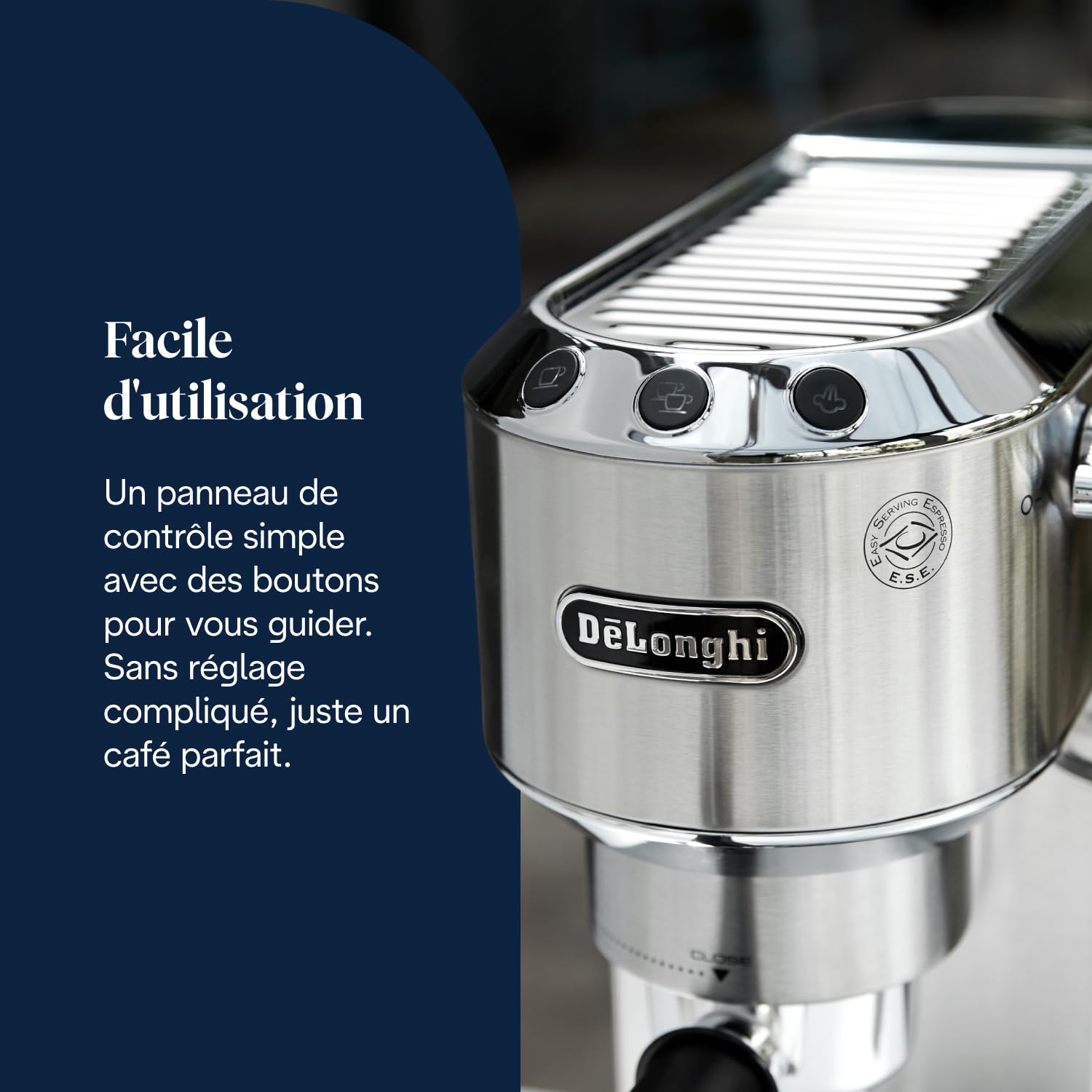 Premium Style, Machine à Expresso avec Buse à Mousse de Lait Professionnelle, Métal