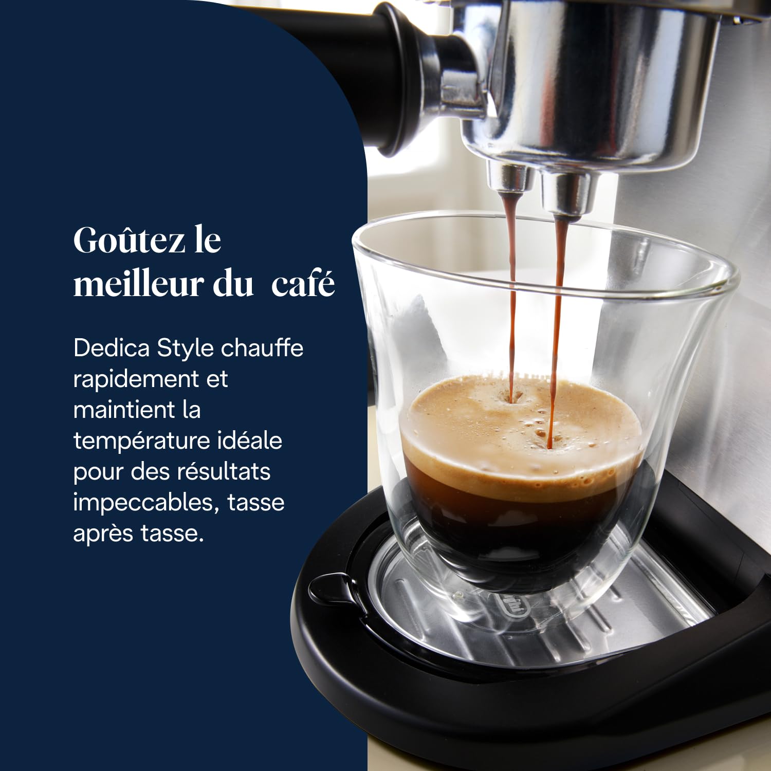 Premium Style, Machine à Expresso avec Buse à Mousse de Lait Professionnelle, Métal