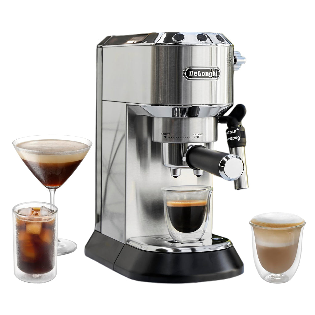 Novoria Premium Deluxe Machine à expresso automatique, acier inoxydable, 1300 W, 1040 ml, argenté