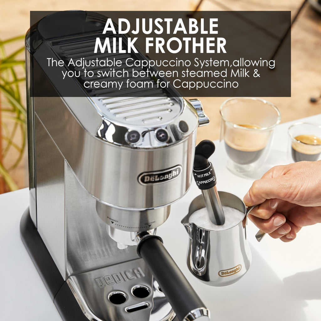 Novoria Premium Deluxe Machine à expresso automatique, acier inoxydable, 1300 W, 1040 ml, argenté
